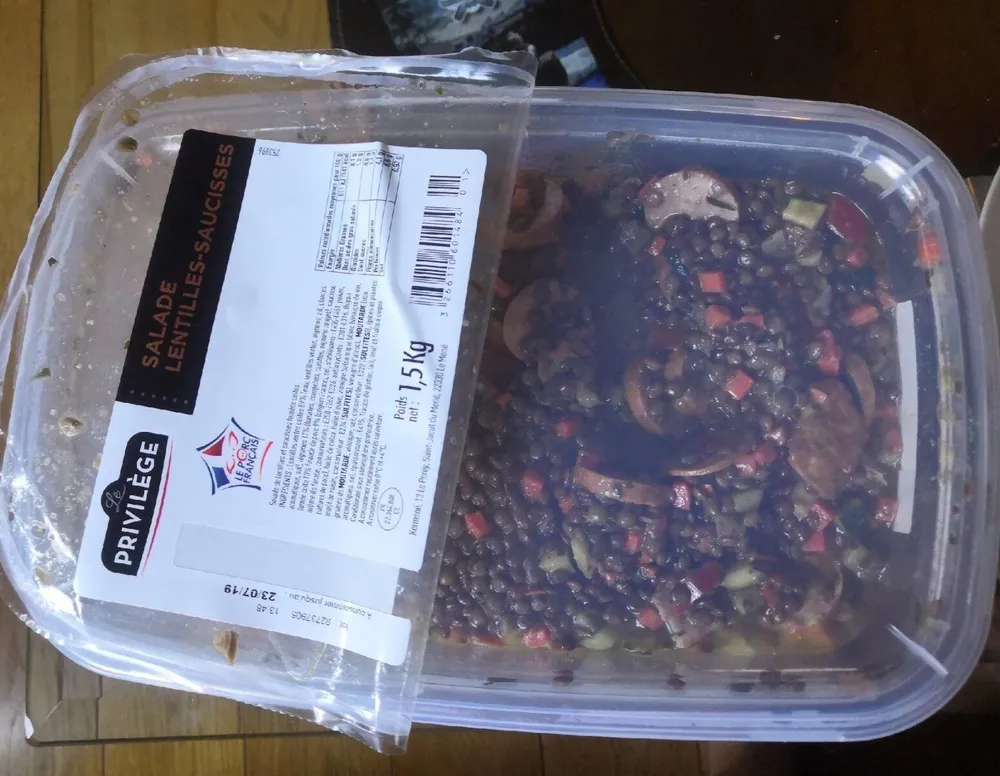 Salade lentilles-sauciesses