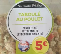 Taboulé poulet traite en salaison