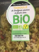 Taboule boulgour quinoa et fruits secs bio