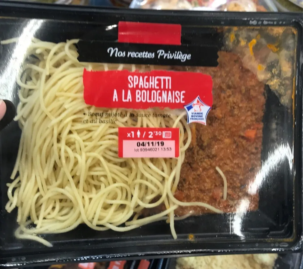 Spaghetti a la bolognaise