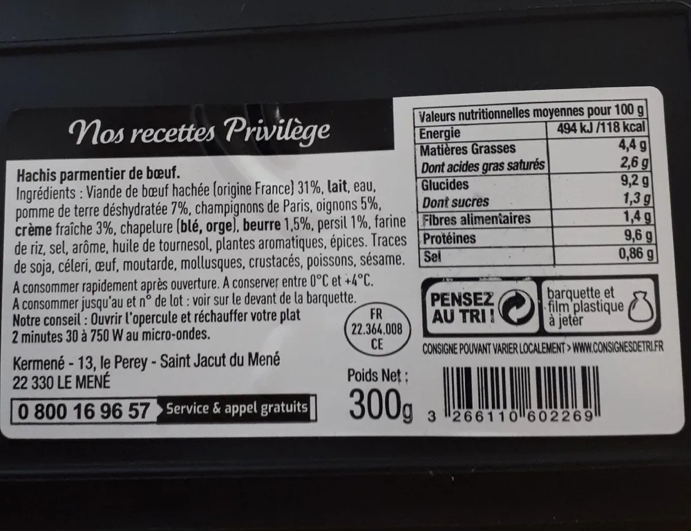 hachis parmentier