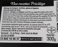 Mélange de boulgour légumes avec une sauce au curry