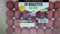 28 boulettes natures viande charolaise