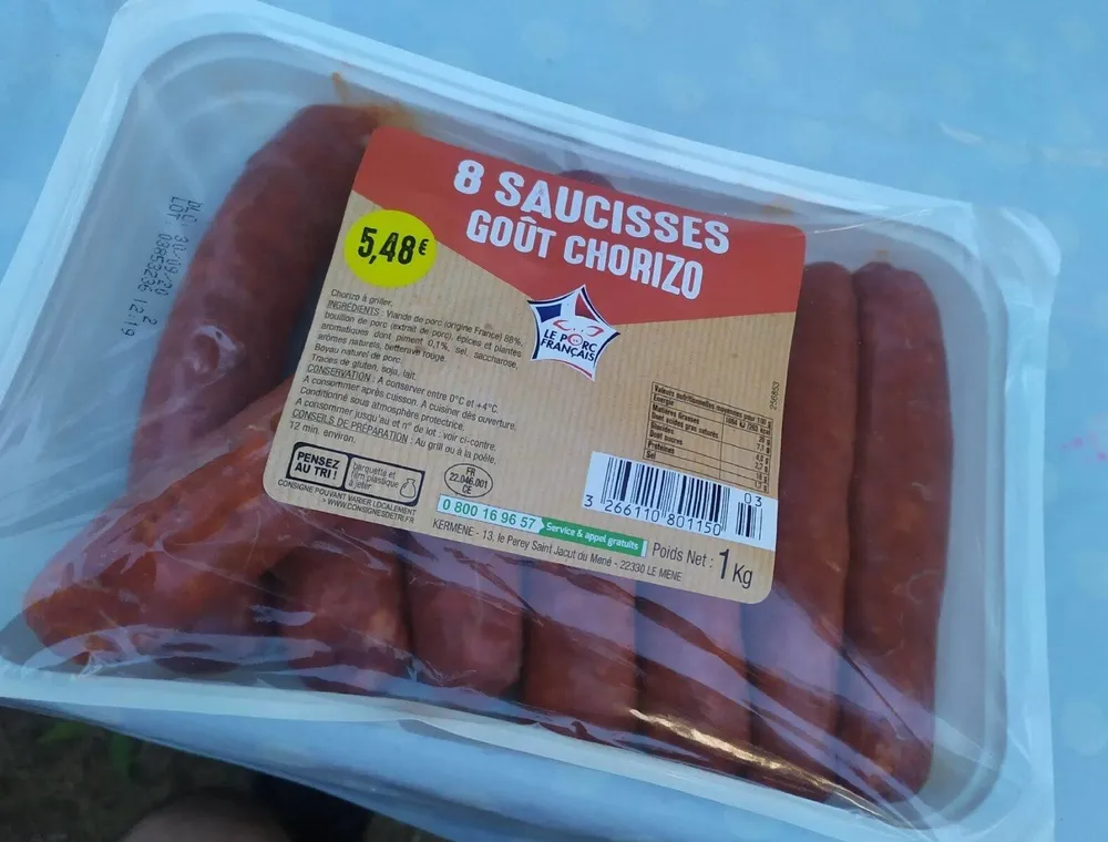 Saucisses goût chorizo