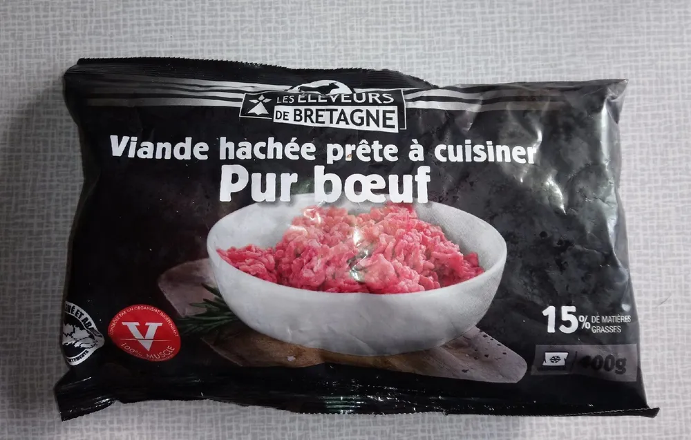 Viande hachée prête à cuisiner pur bœuf