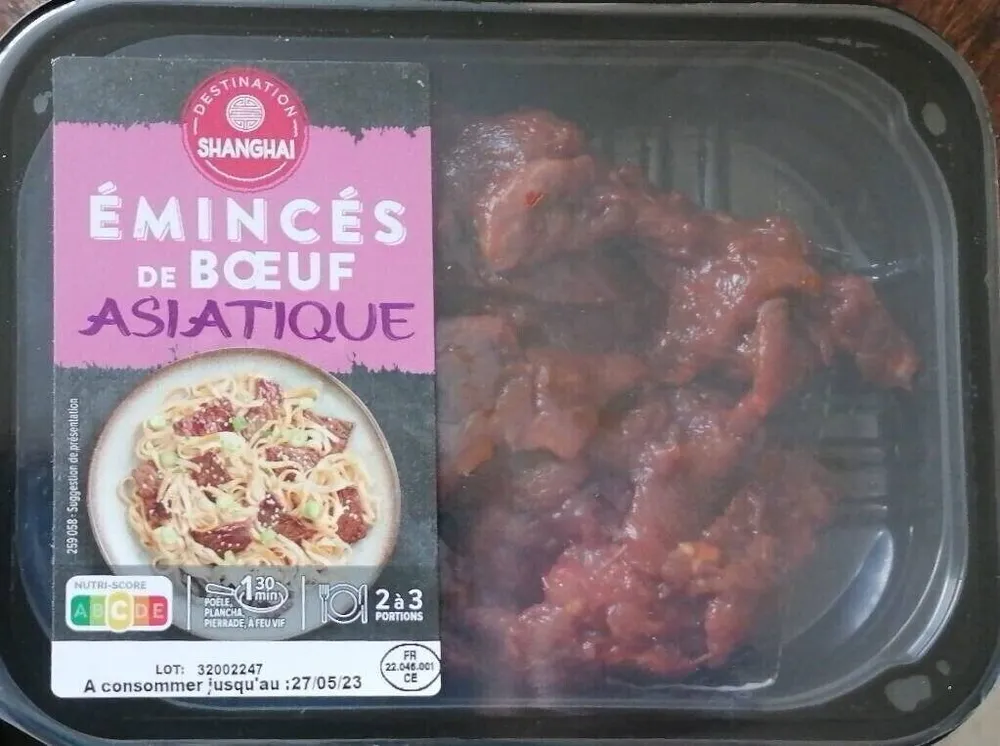 Émincé de bœuf asiatique
