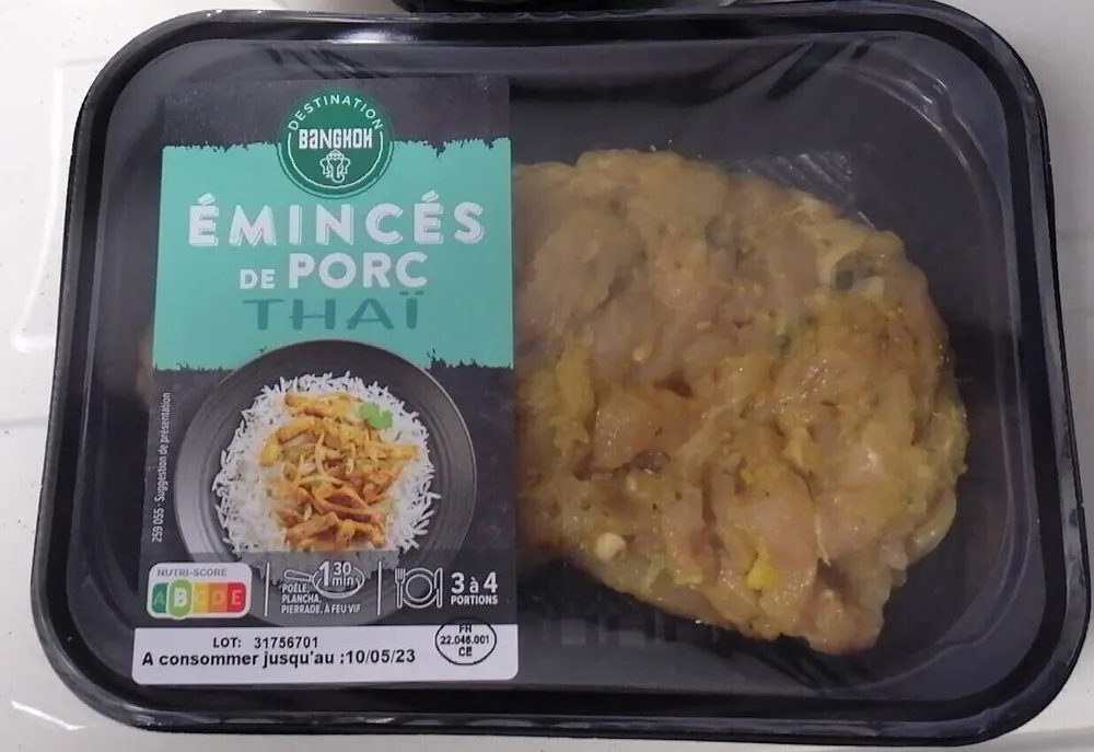 Viande de porc marinée Thaï