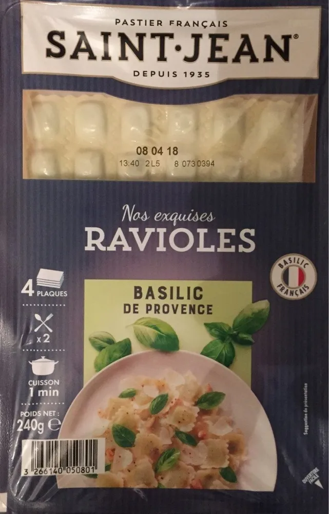 Ravioles au Basilic
