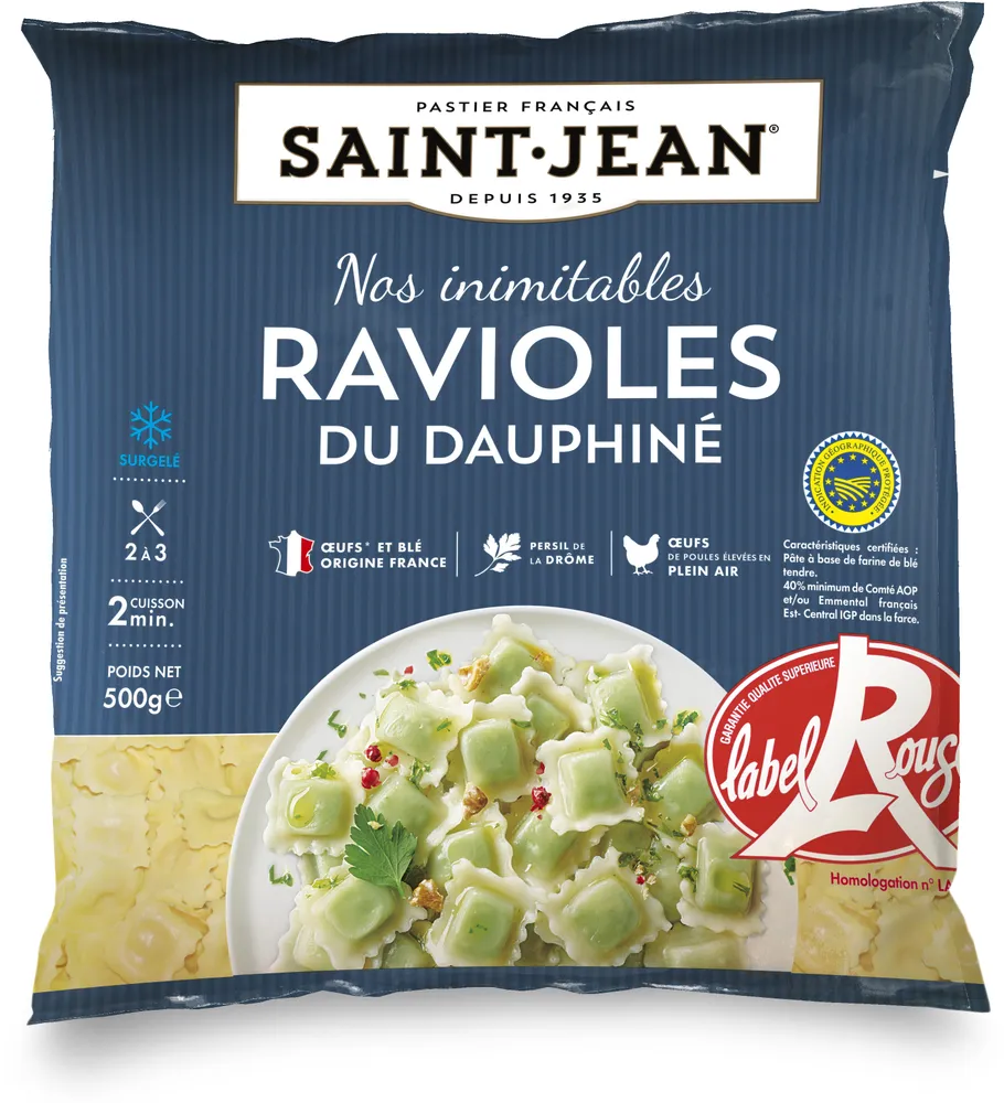 Ravioles du Dauphiné LABEL ROUGE IGP surgelées sachet