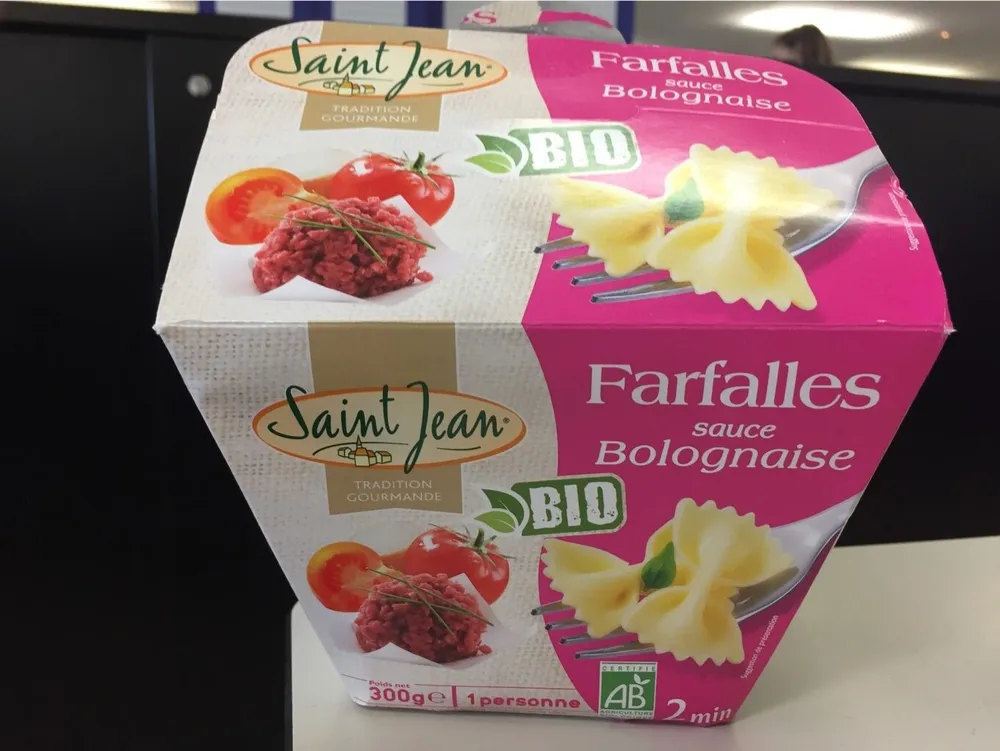 Saveur Express Farfalles Sauce Bolognaise