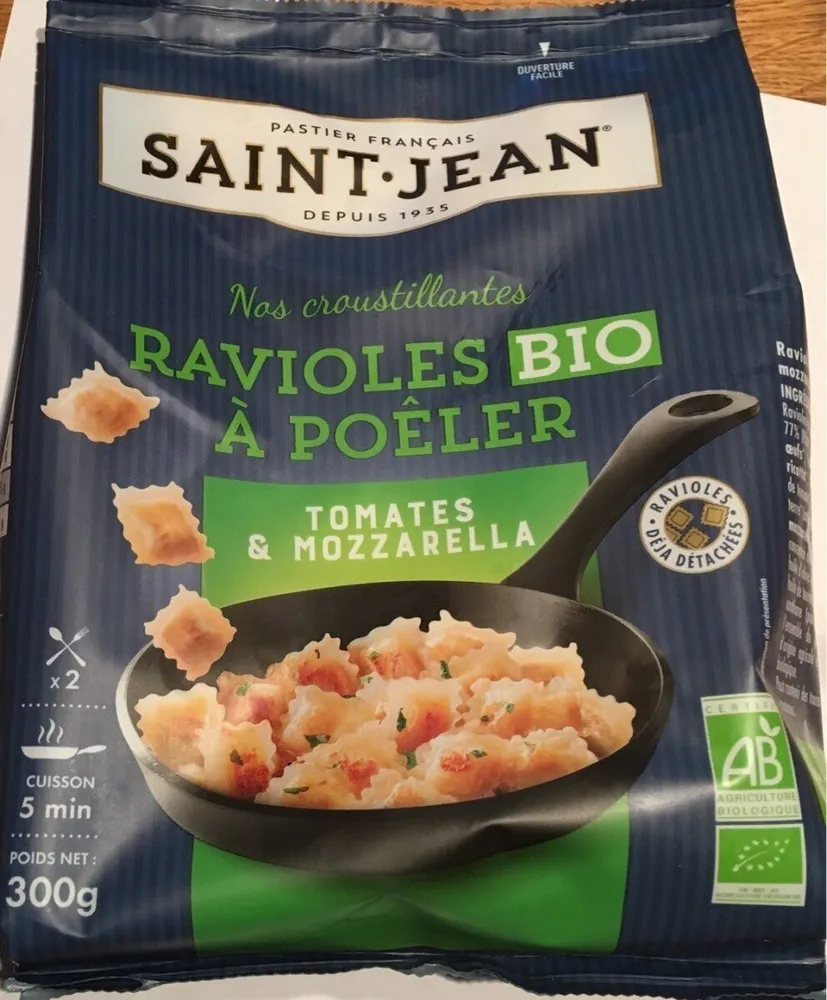 Ravioles Bio à poeler Tomate Mozzarella