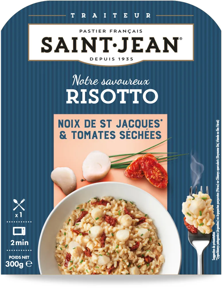 Risotto noix de Saint Jacques & tomates séchées