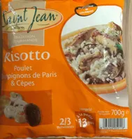 Risotto poulet champignons de paris et cèpes
