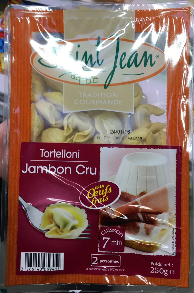 Tortelloni Jambon Cru aux oeufs frais