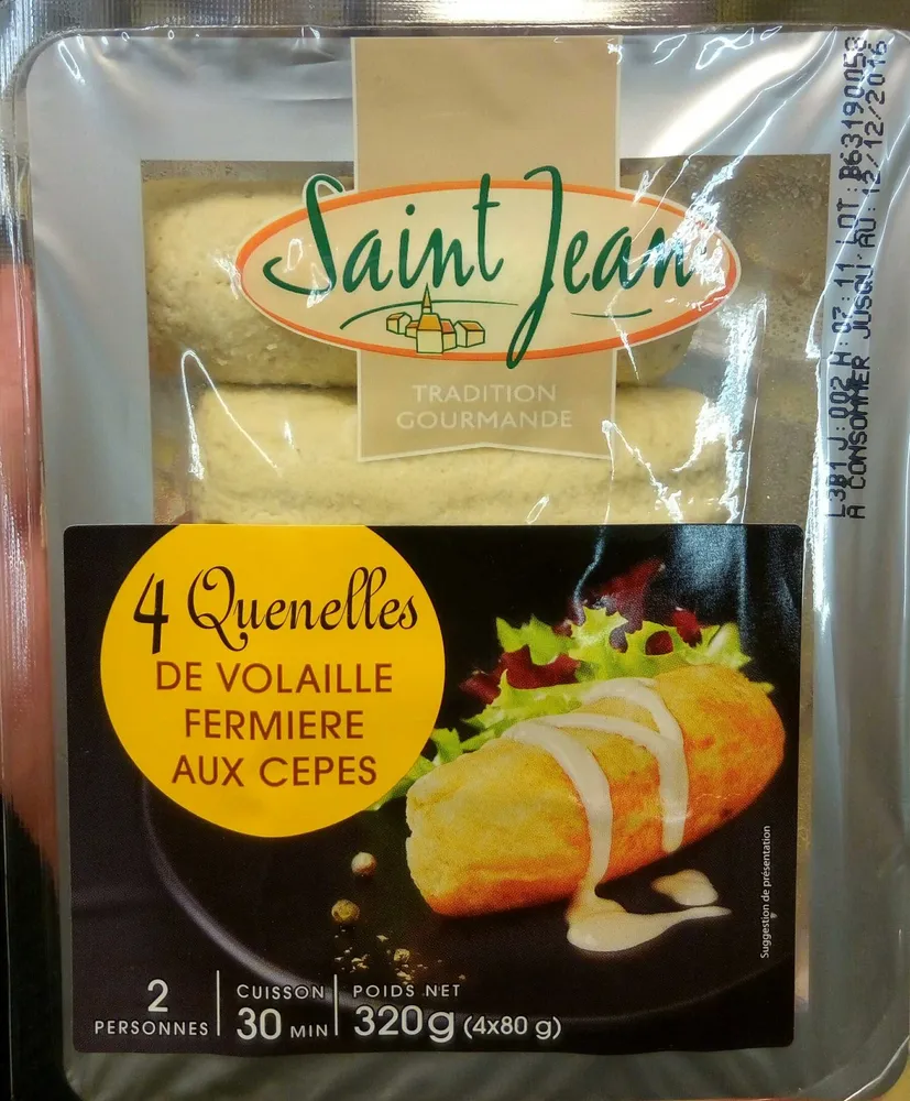 4 Quenelles de volaille fermière aux cèpes