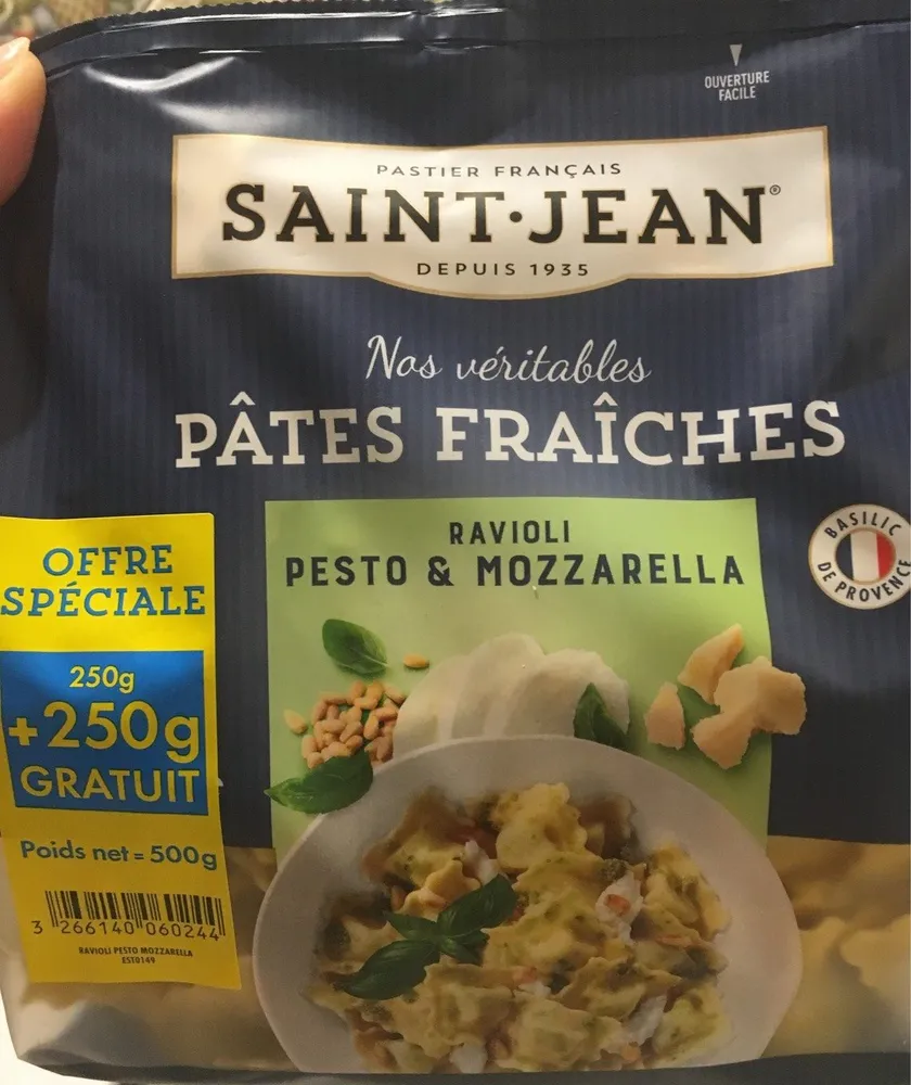 Ravioli Pesto & mozzarella