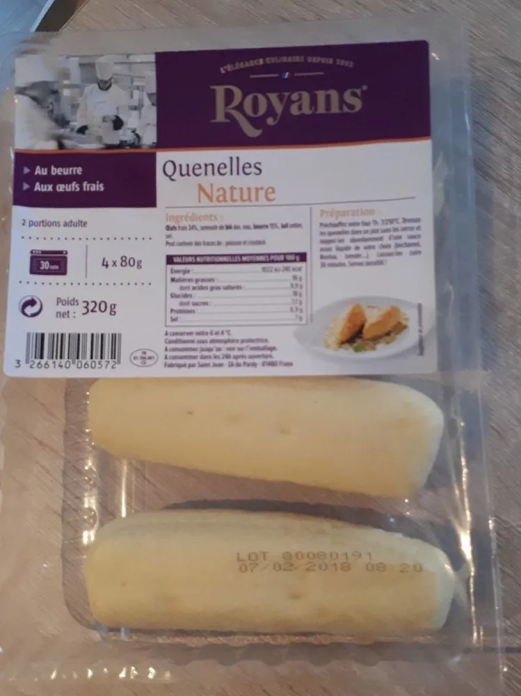 Quenelles nature