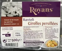 Ravioli girolles persillées