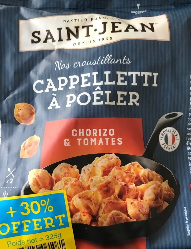 Cappelletti à poêler chorizo & tomates