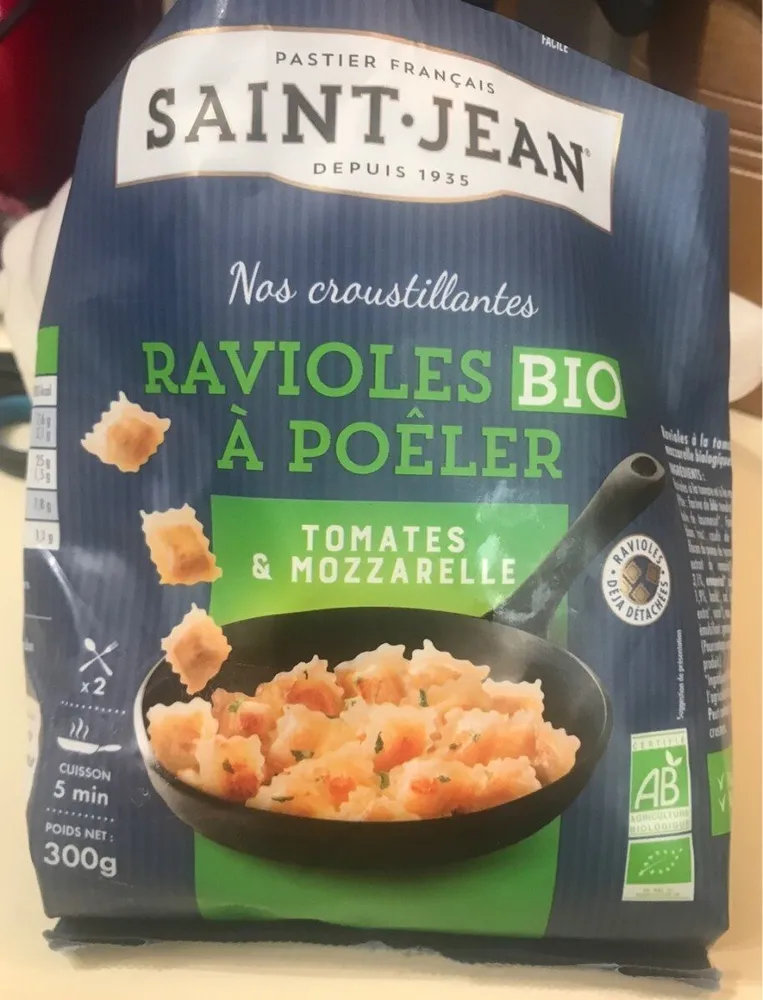 Ravioles BIO à poeler, tomates & mozzarelle