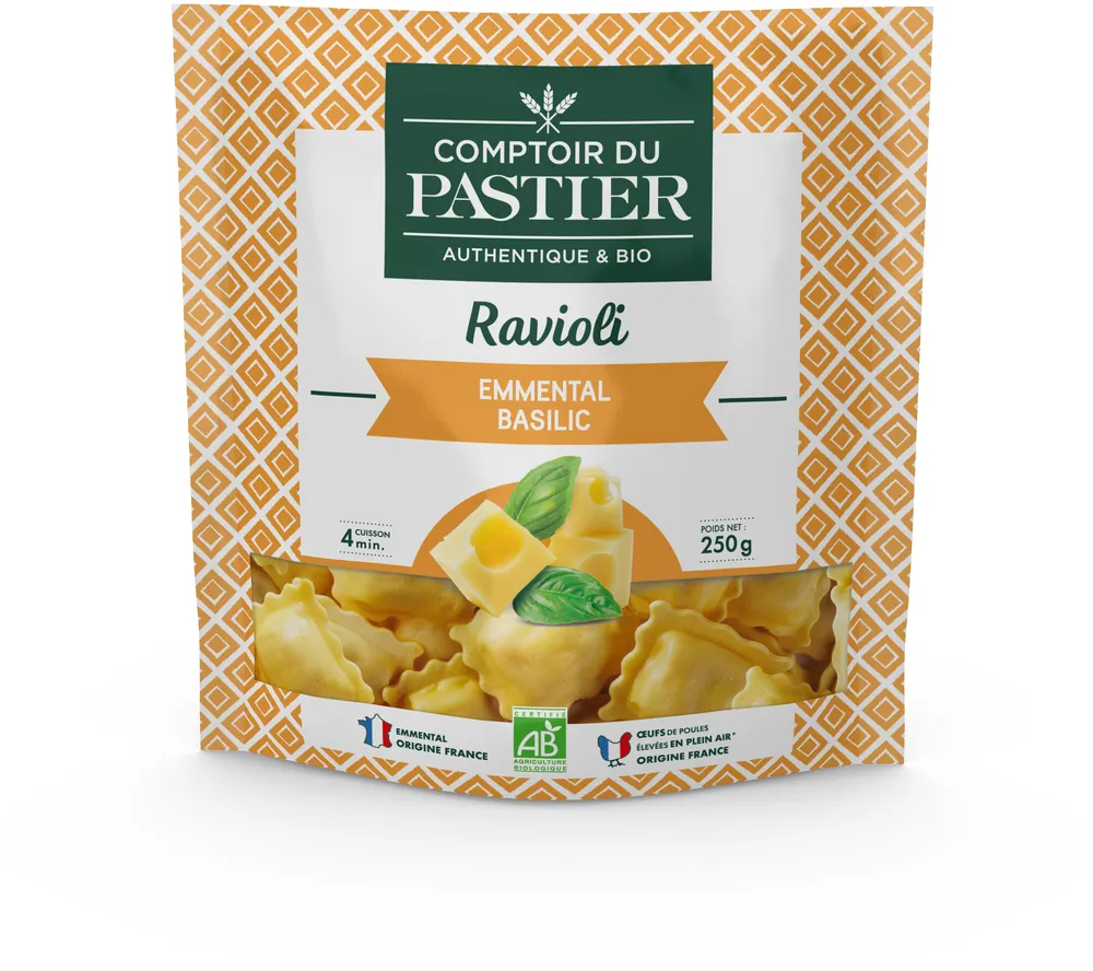 Ravioli emmental basilic BIO