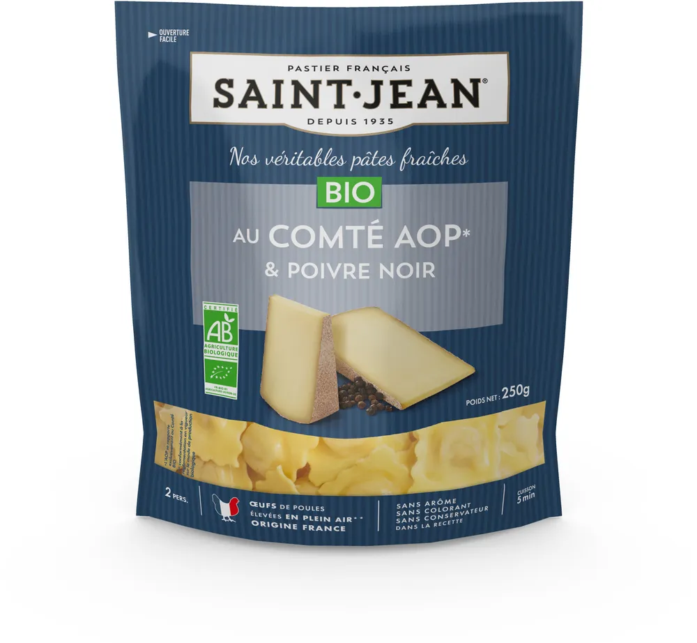 Ravioli BIO Comté AOP & poivre noir
