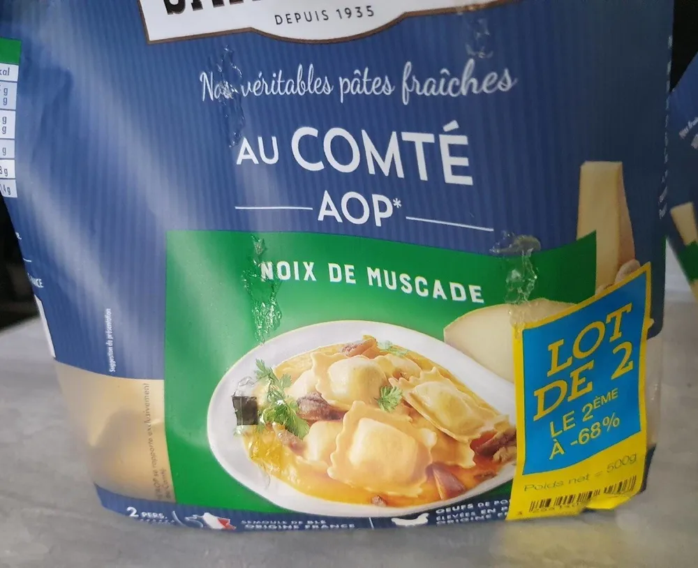 Pâtes fraîches au comté AOP