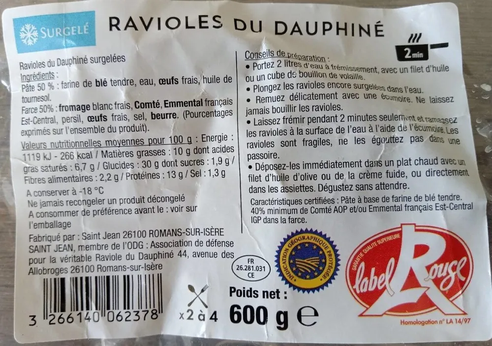 Ravioles du Dauphiné