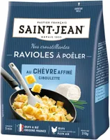 Ravioles à poêler au chèvre affiné ciboulette