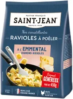 Ravioles à poêler à l'emmental oignons rissolés