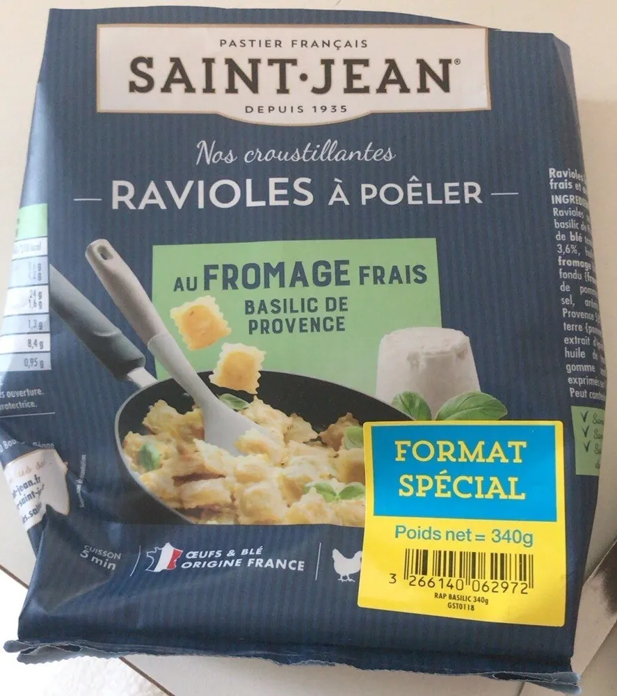Ravioles à poêler Fromage frais