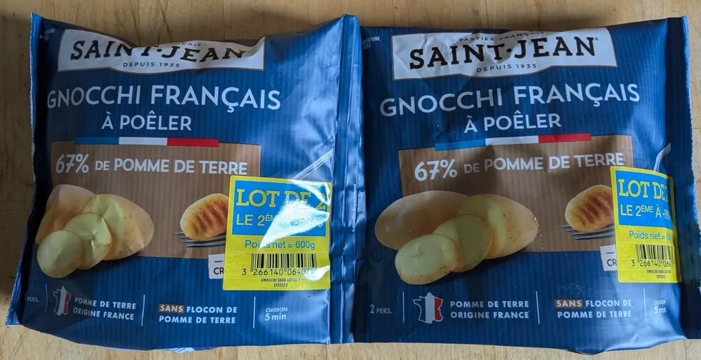 Gnocchi français à poêler