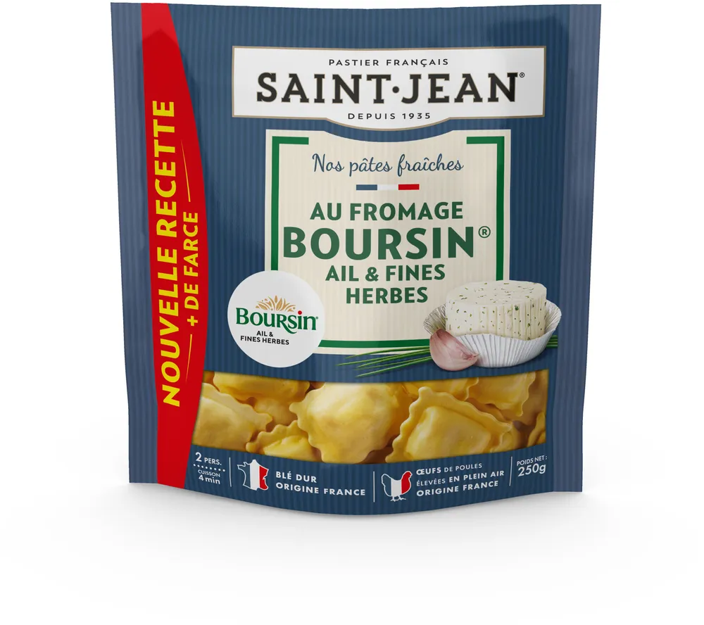 Pâtes fraîches au fromage Boursin® Ail et fines herbes