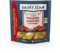 Pâtes fraiches farcies aux tomates confites et romarin