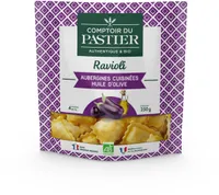 Ravioli aubergines cuisinées huile d'olive BIO