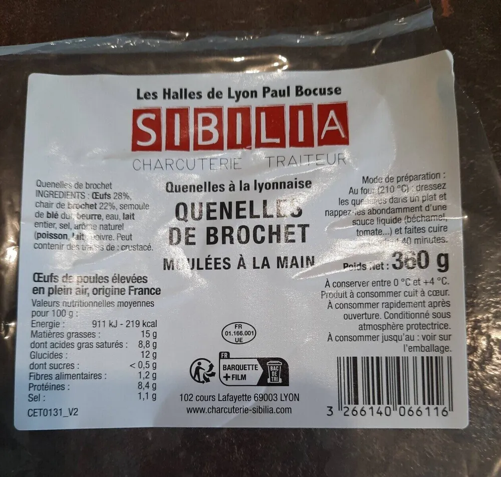 Quenelles de brichet