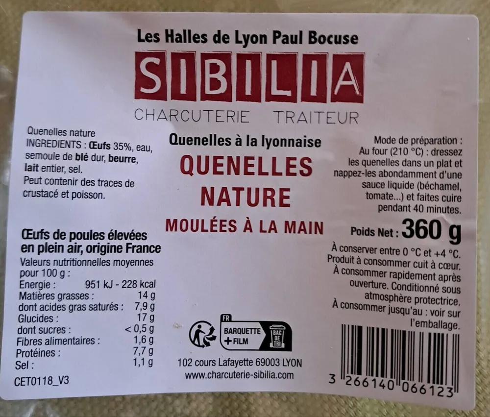 Quenelles nature