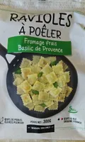 RAVIOLES À POÊLER Fromage frais Basilic de Provence