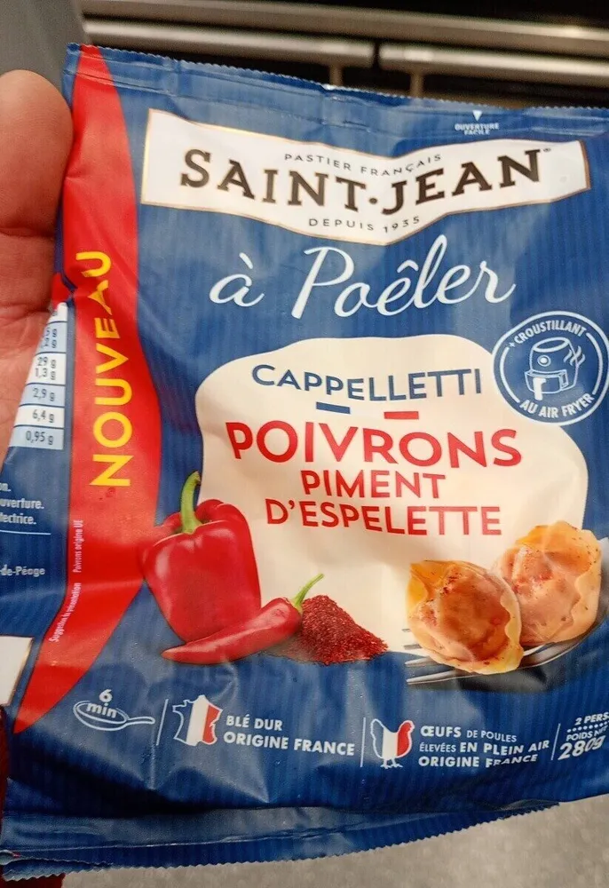 Cappelletti poivrons piment d’espelette