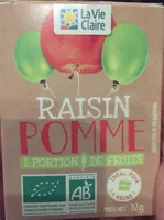 Fruits raisin pomme