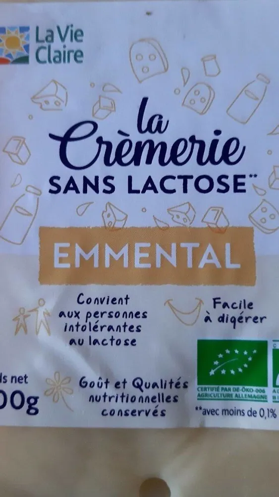 Emmental - La Crèmerie sans lactose