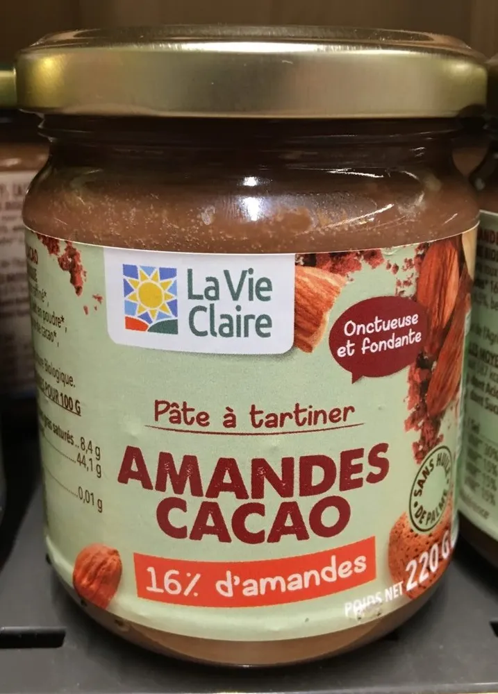 Pâte à Tartiner Amandes Cacao