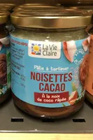 Pâte à tartiner Noisettes Cacao Noix de coco