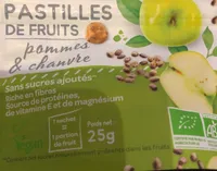 Pastilles de fruits pommes et chanvre