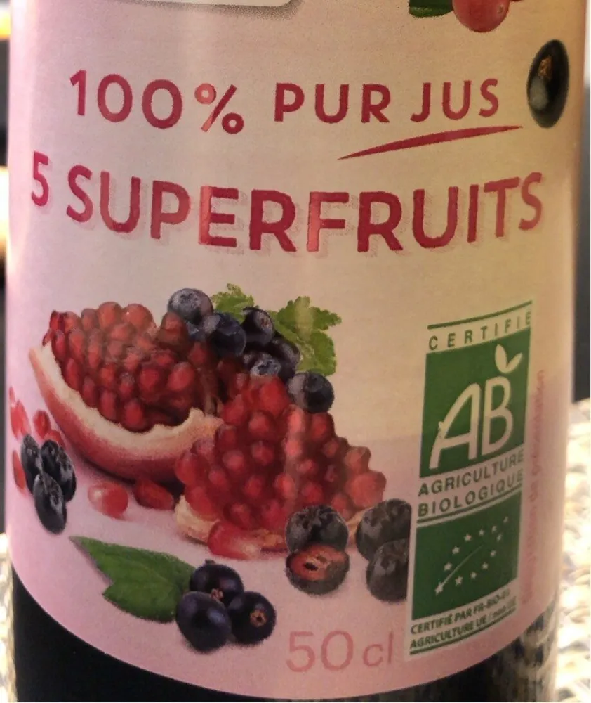 100% pur jus 5 superfruis