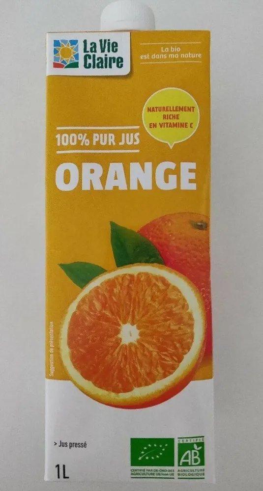 100% pour jus pressé Orange