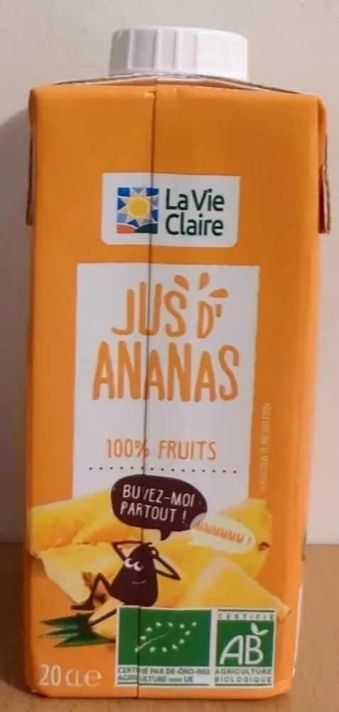 100% pur jus ananas