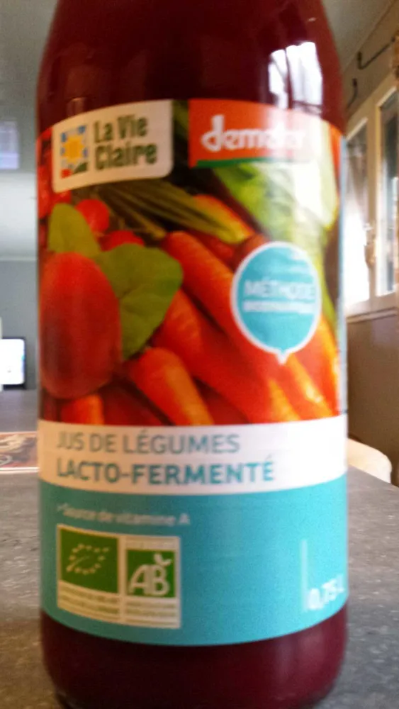 Jus de légumes lacto-fermenté
