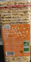 Galettes fines de mais riz