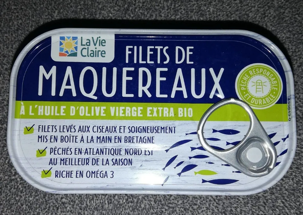 Filets de maquereaux à l'huile d'olive